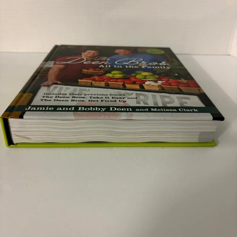 The Deen Bros All in the Family Cookbook Hardcover 2013 Jamie Bobby Deen